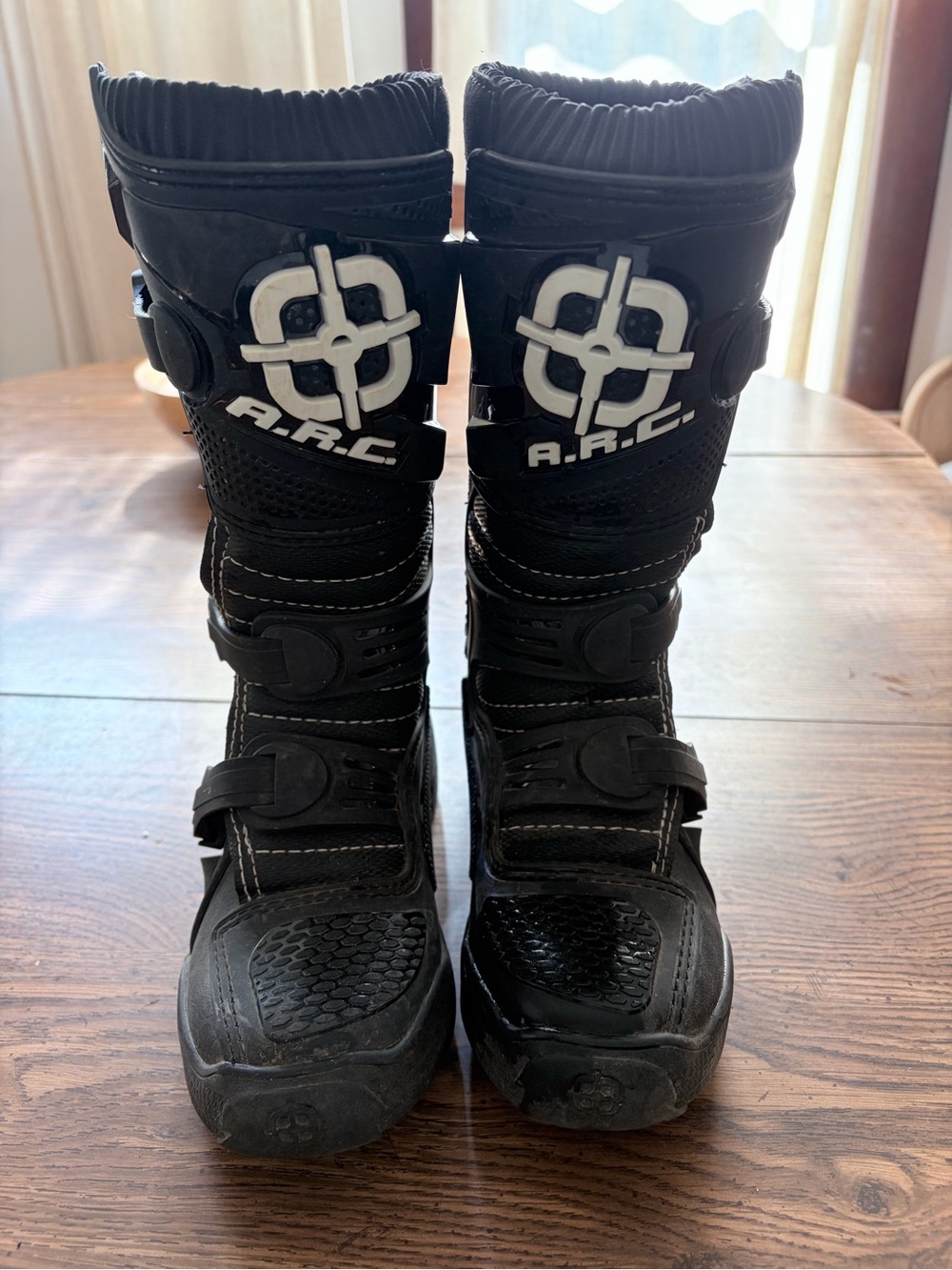 ARC Kids Black Motocross Racing Boots